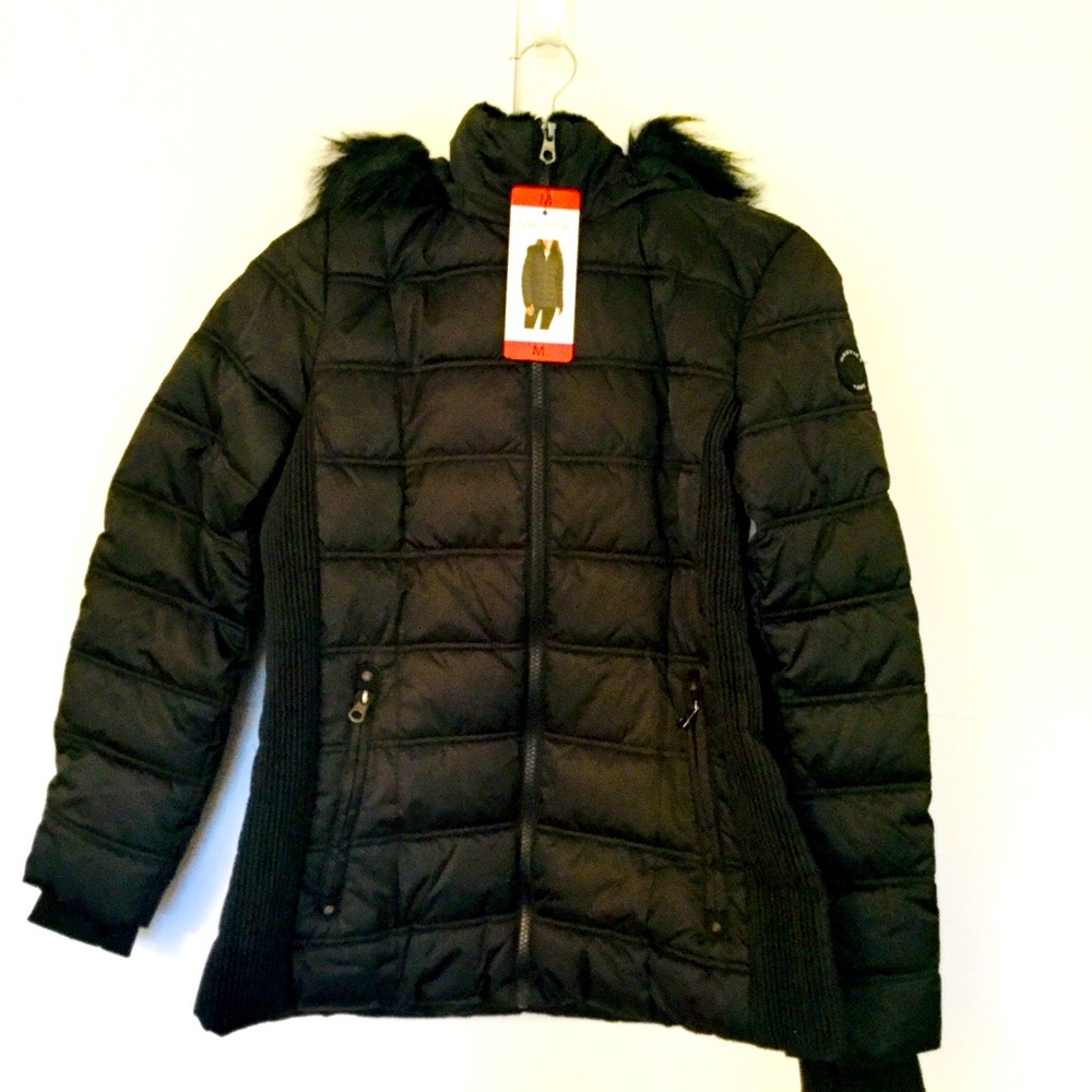 Nautica Ladies Puffer Jacket NWT Black